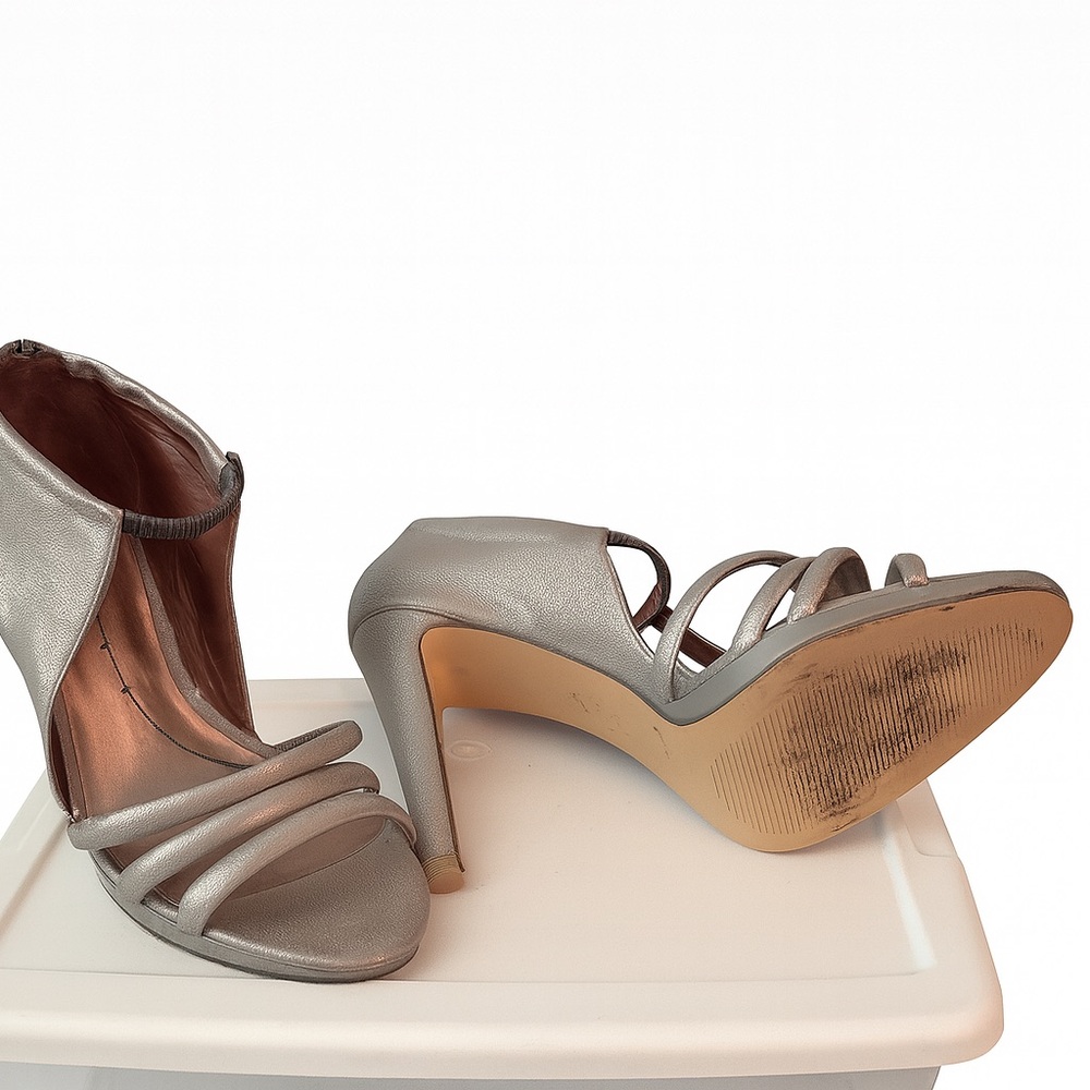 Elegant Silver Women's Heels